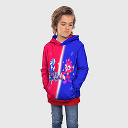 Толстовка-худи детская Нулевая Гравитация PK XD, цвет: 3D-красный — фото 2