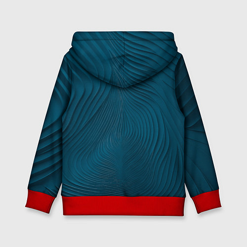 Детская толстовка Фантазия в синем / 3D-Красный – фото 2