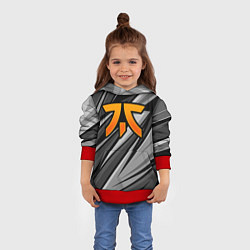 Толстовка-худи детская Fnatic - монохромная, цвет: 3D-красный — фото 2