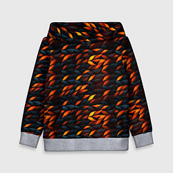 Детская толстовка Black orange texture