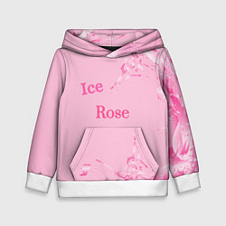 Толстовка-худи детская Ice Rose, цвет: 3D-белый