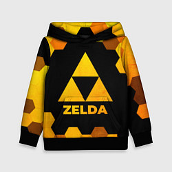 Толстовка-худи детская Zelda - gold gradient, цвет: 3D-черный