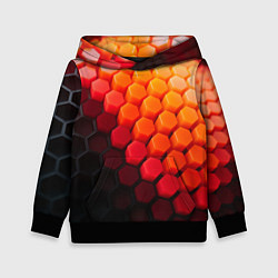 Детская толстовка Hexagon orange