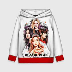 Толстовка-худи детская Blackpink 2018, цвет: 3D-красный