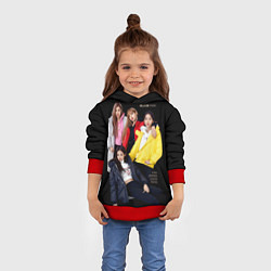 Толстовка-худи детская Blackpink Bright jackets, цвет: 3D-красный — фото 2