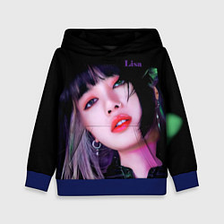 Толстовка-худи детская Blackpink Lisa brunette, цвет: 3D-синий