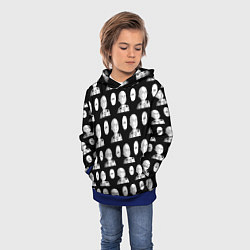 Толстовка-худи детская Saitama - ok pattern, цвет: 3D-синий — фото 2