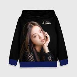 Толстовка-худи детская Blackpink Cute Jisoo Kim, цвет: 3D-синий