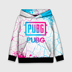 Детская толстовка PUBG neon gradient style