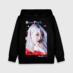 Толстовка-худи детская Blackpink Rose Red Kimono, цвет: 3D-черный