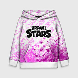 Толстовка-худи детская Brawl Stars pro gaming: символ сверху, цвет: 3D-белый
