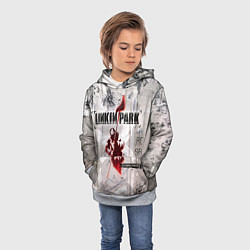 Толстовка-худи детская Linkin Park Hybrid Theory, цвет: 3D-меланж — фото 2