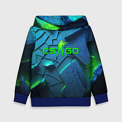 Детская толстовка CS GO blue green style