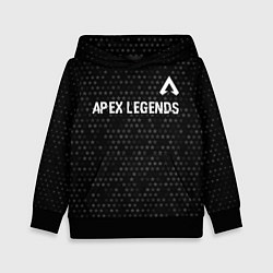 Детская толстовка Apex Legends glitch на темном фоне: символ сверху