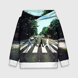 Толстовка-худи детская The Beatles альбом Abbey Road, цвет: 3D-белый