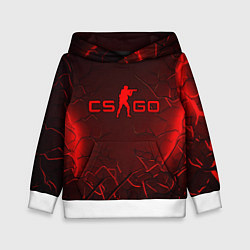 Детская толстовка CSGO logo dark red