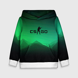 Детская толстовка CS GO green black background