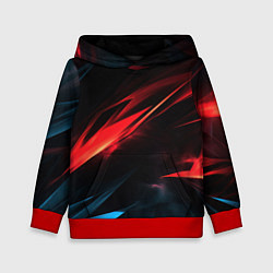 Детская толстовка Red black abstract