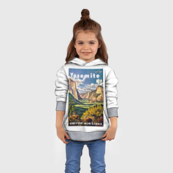 Толстовка-худи детская Йосемити, цвет: 3D-меланж — фото 2