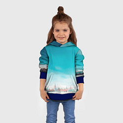Толстовка-худи детская Нейрокремль, цвет: 3D-синий — фото 2