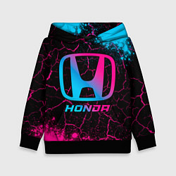 Детская толстовка Honda - neon gradient