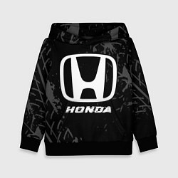Детская толстовка Honda speed на темном фоне со следами шин