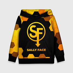 Толстовка-худи детская Sally Face - gold gradient, цвет: 3D-черный