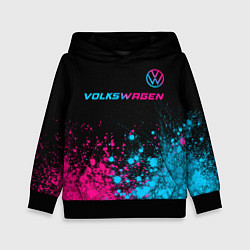 Детская толстовка Volkswagen - neon gradient: символ сверху
