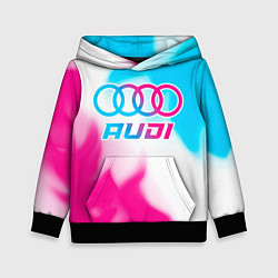 Детская толстовка Audi neon gradient style