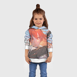 Толстовка-худи детская Реинкарнация Безработного Eris Greyrat, цвет: 3D-белый — фото 2