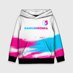 Детская толстовка Danganronpa neon gradient style: символ сверху