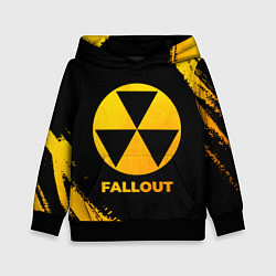 Детская толстовка Fallout - gold gradient