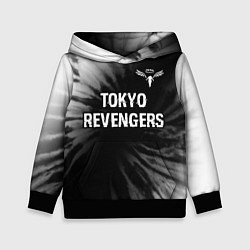 Детская толстовка Tokyo Revengers glitch на темном фоне: символ свер