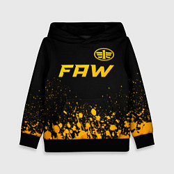 Детская толстовка FAW - gold gradient: символ сверху