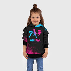 Толстовка-худи детская Akira - neon gradient, цвет: 3D-черный — фото 2