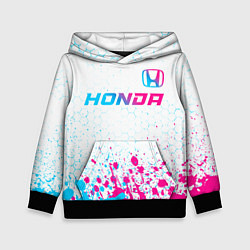 Детская толстовка Honda neon gradient style: символ сверху