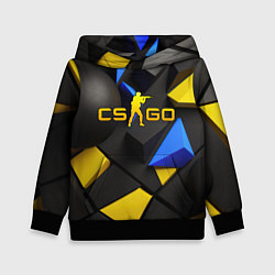 Детская толстовка CSGO blue yellow abstract