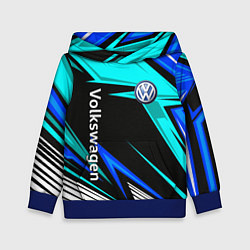 Толстовка-худи детская Фольцваген - sport uniform, цвет: 3D-синий
