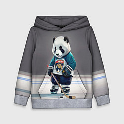 Толстовка-худи детская Panda striker of the Florida Panthers, цвет: 3D-меланж
