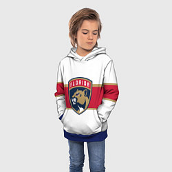 Толстовка-худи детская Florida panthers - uniform - hockey, цвет: 3D-синий — фото 2