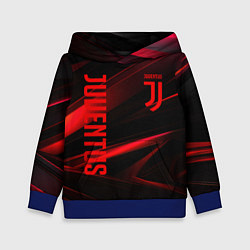 Детская толстовка Juventus black red logo