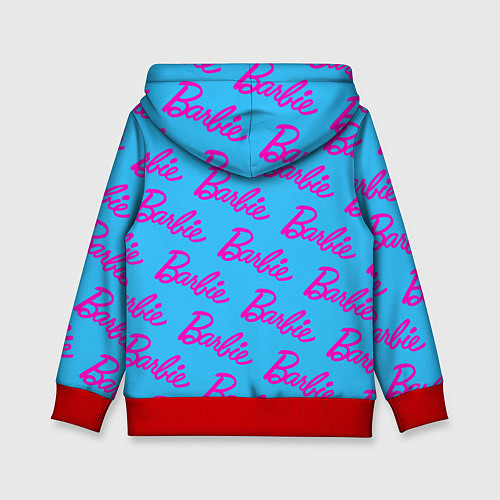 Детская толстовка Barbie pattern / 3D-Красный – фото 2