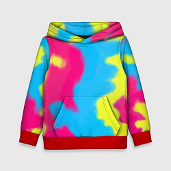 Толстовка-худи детская Тай-дай из фильма Барби, цвет: 3D-красный