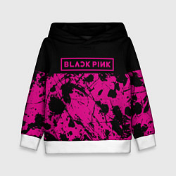 Детская толстовка Black pink - emblem - pattern - music