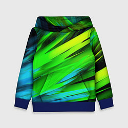 Детская толстовка Green abstract