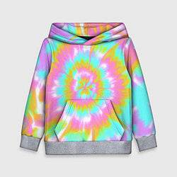 Детская толстовка Tie-Dye кислотный в стиле барби
