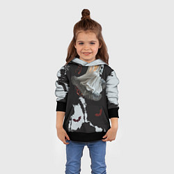 Толстовка-худи детская Ночные приключения, цвет: 3D-черный — фото 2