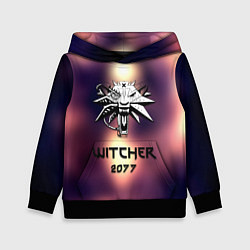 Толстовка-худи детская Ведьмак 2077, цвет: 3D-черный