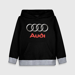 Детская толстовка Audi sport на чёрном