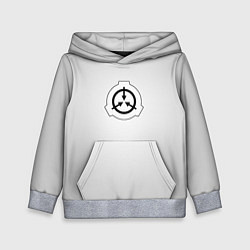 Толстовка-худи детская Scp gray art, цвет: 3D-меланж